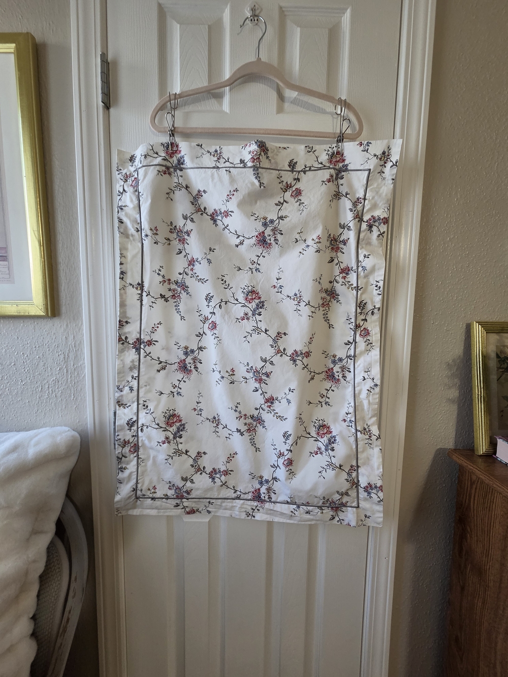 IKEA STENÖRT Full/Double Duvet Cover Set 2 Matching Pillow Shams Floral